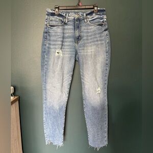 Distressed Light Blue Jeans